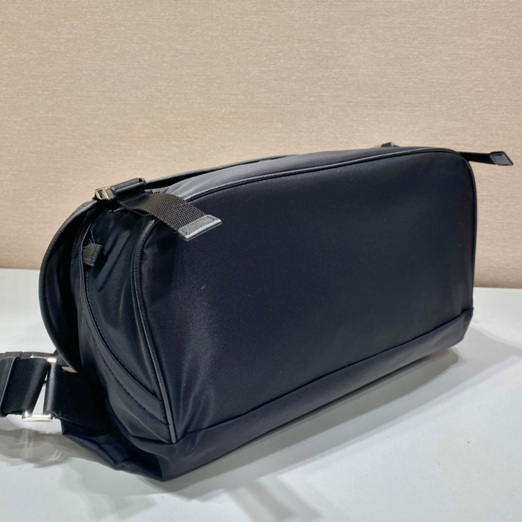 Prada Mini Messenger Bag 32cm Black Re-Nylon Leather