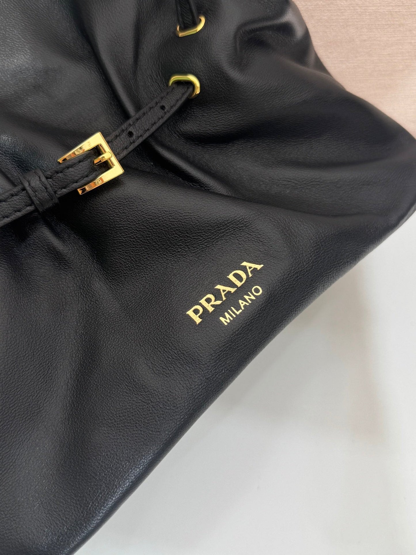 Prada Small Dada 25cm Black Nappa Leather