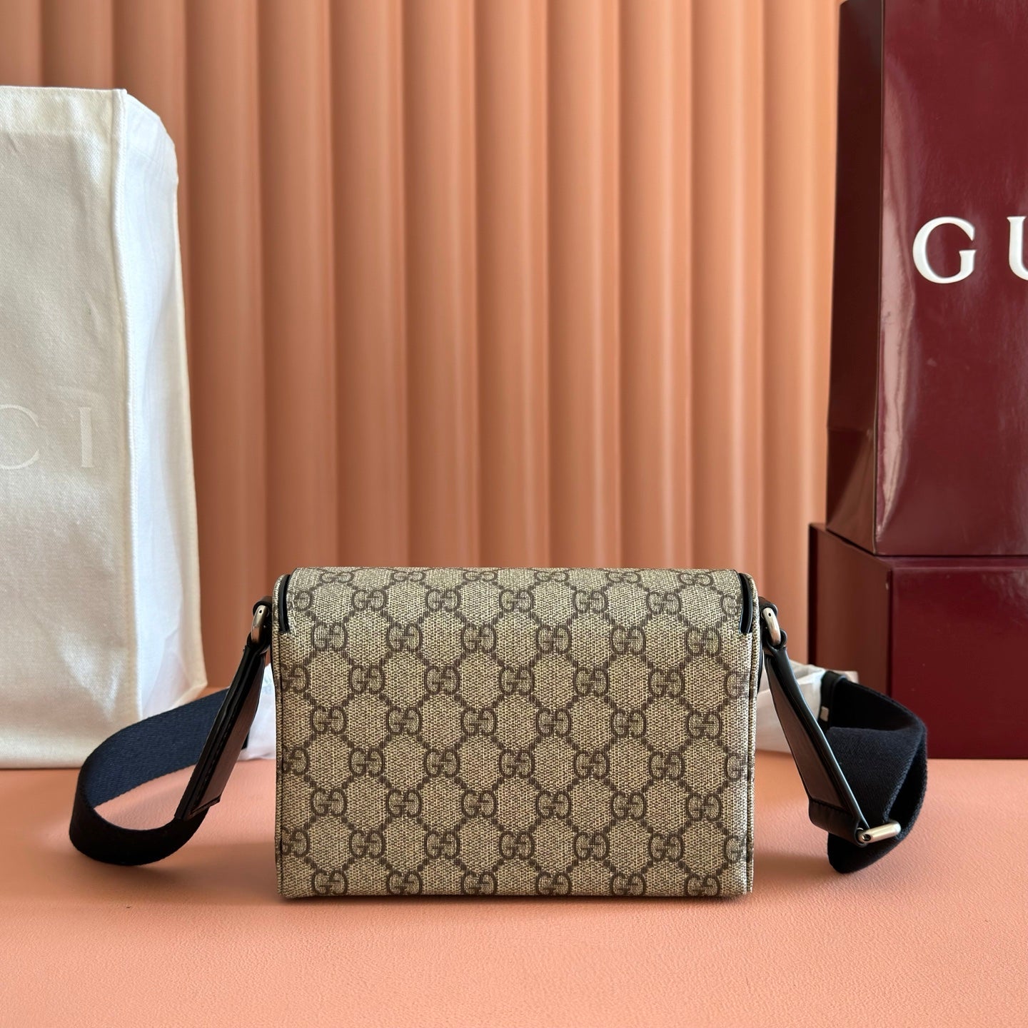 Gucci 2026 Horsebit 1955 Bag Black Ebony Canvas Leather 280964