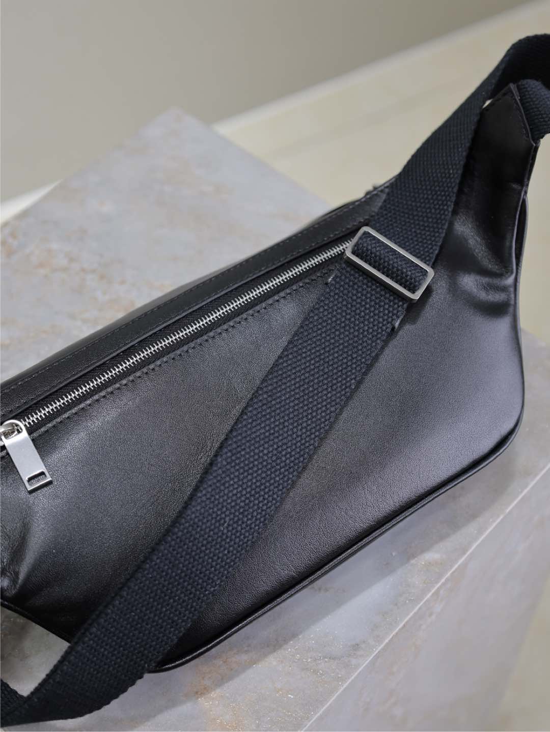 Prada Classic Belt Bag 26cm Black Lambskin