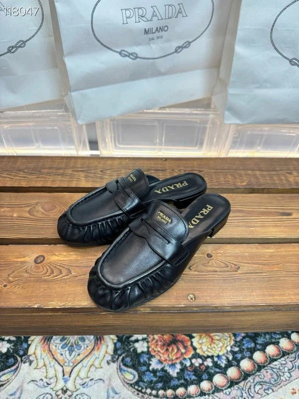 Prada 2026 Mule Black Leather