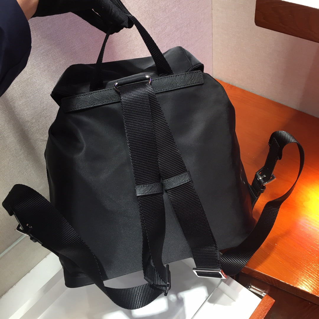 Prada 2026 Backpack 32cm Black Re-Nylon