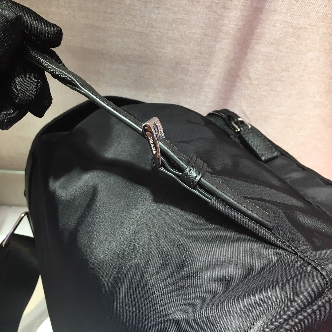 Prada 2026 Backpack 32cm Black Re-Nylon