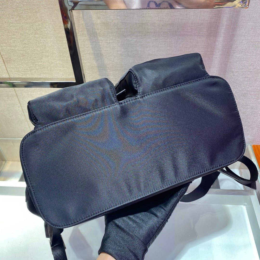 Prada 2026 Backpack 30cm Black Re-Nylon