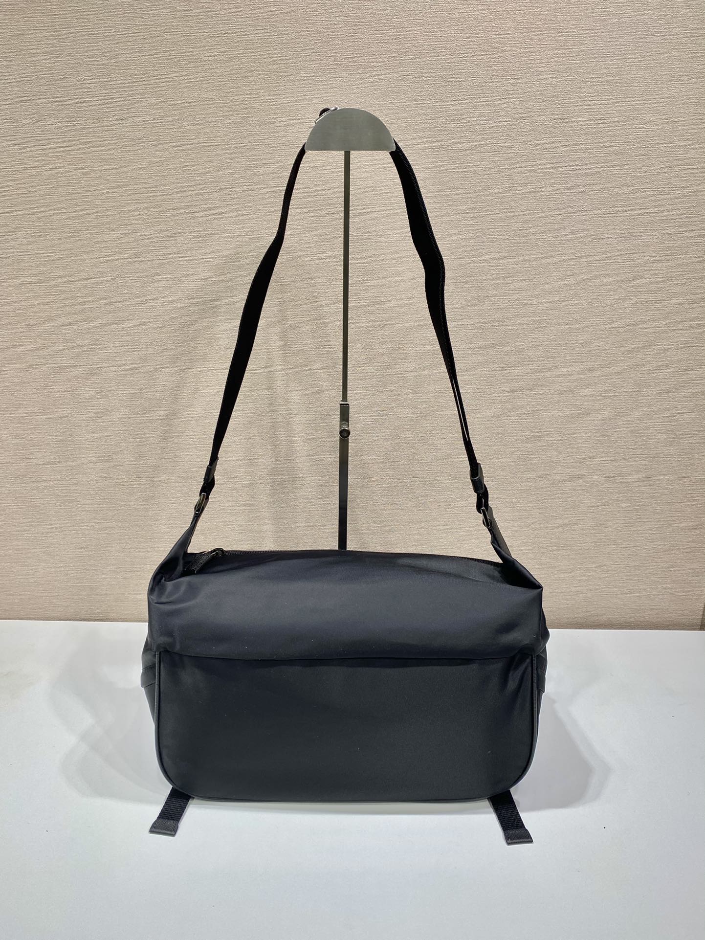 Prada Mini Messenger Bag 32cm Black Re-Nylon Leather