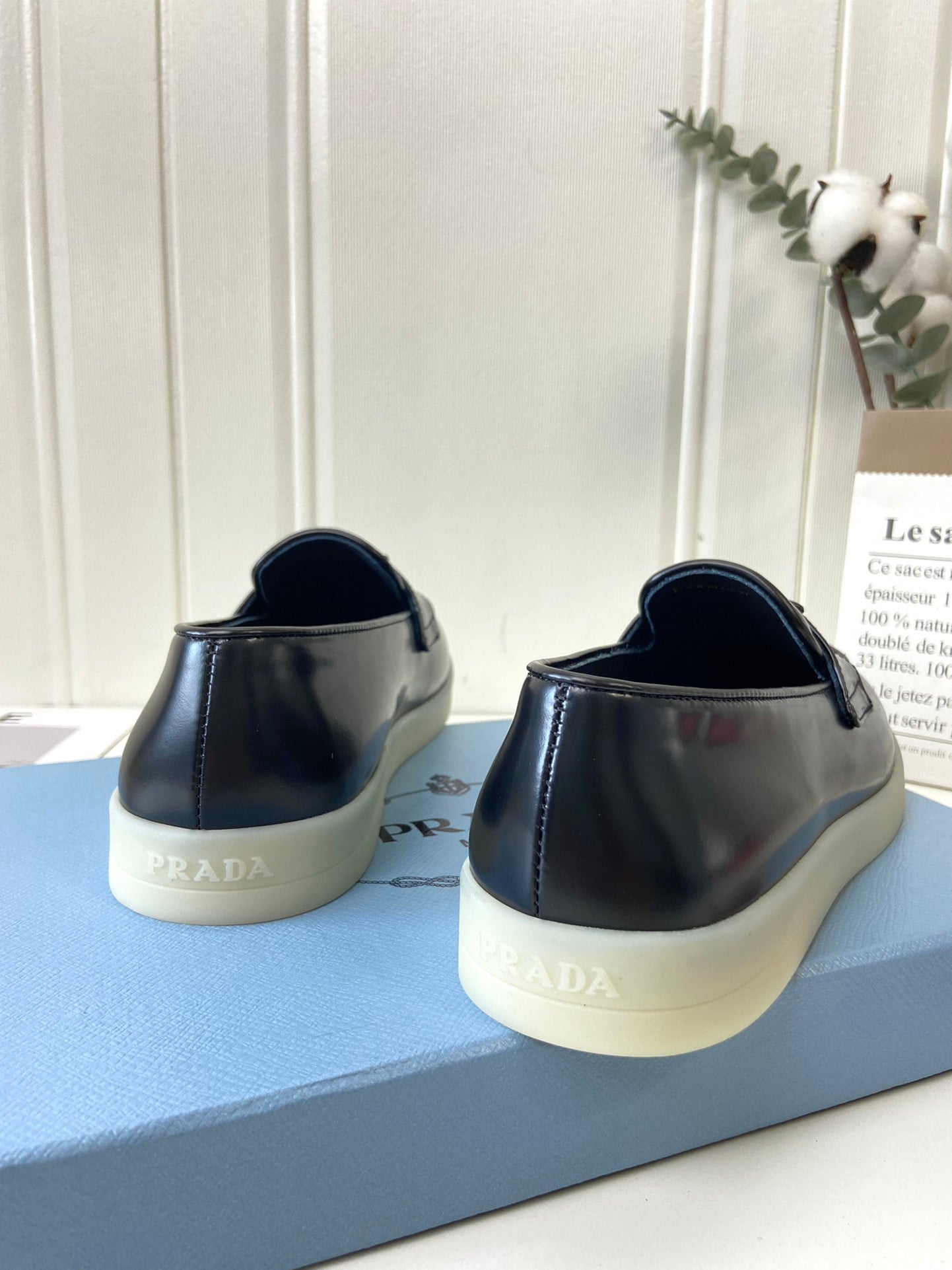 Prada Silhouette Loafers Black Leather 839211