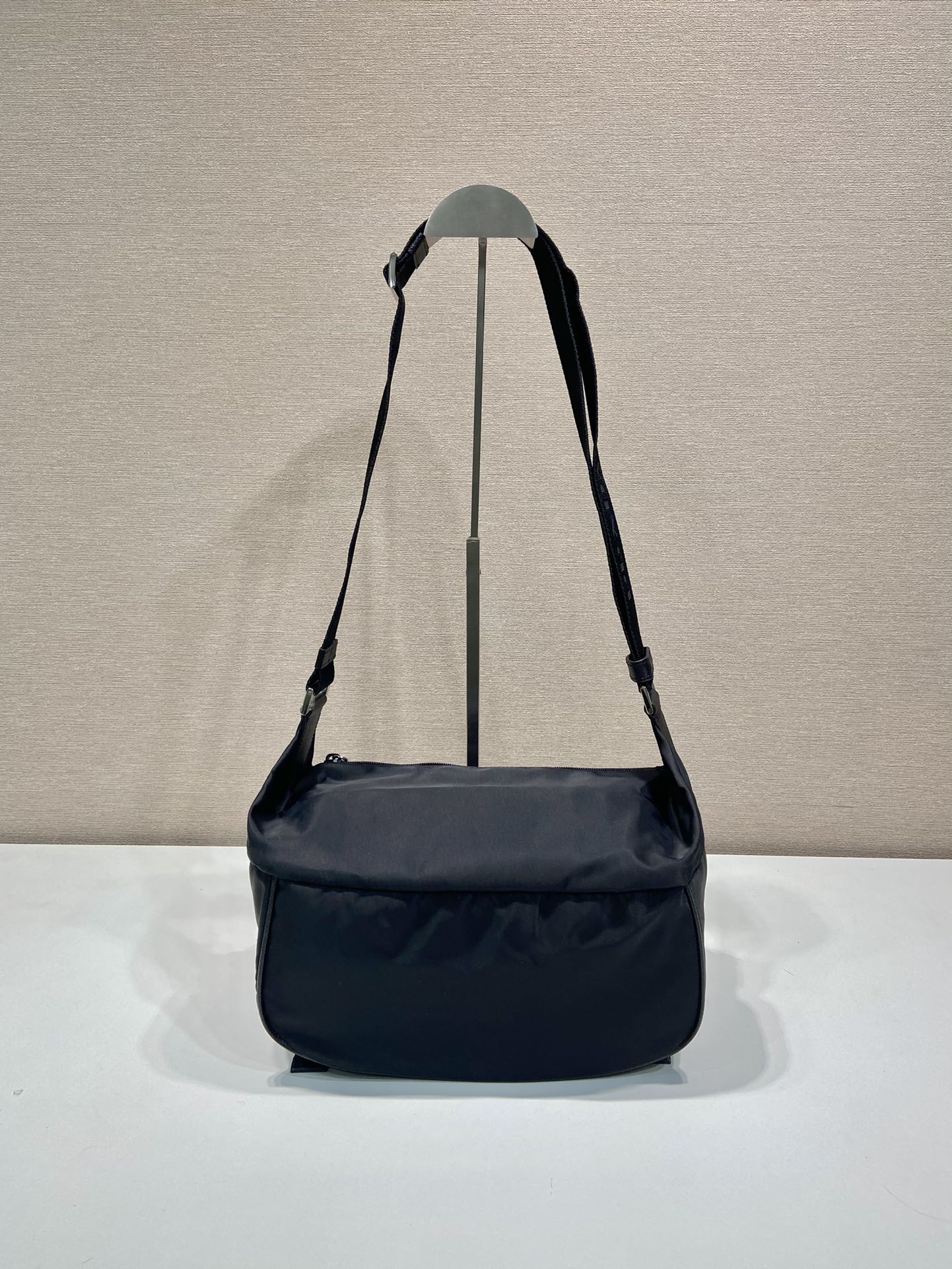 Prada Mini Messenger Bag 27cm Black Re-Nylon Leather