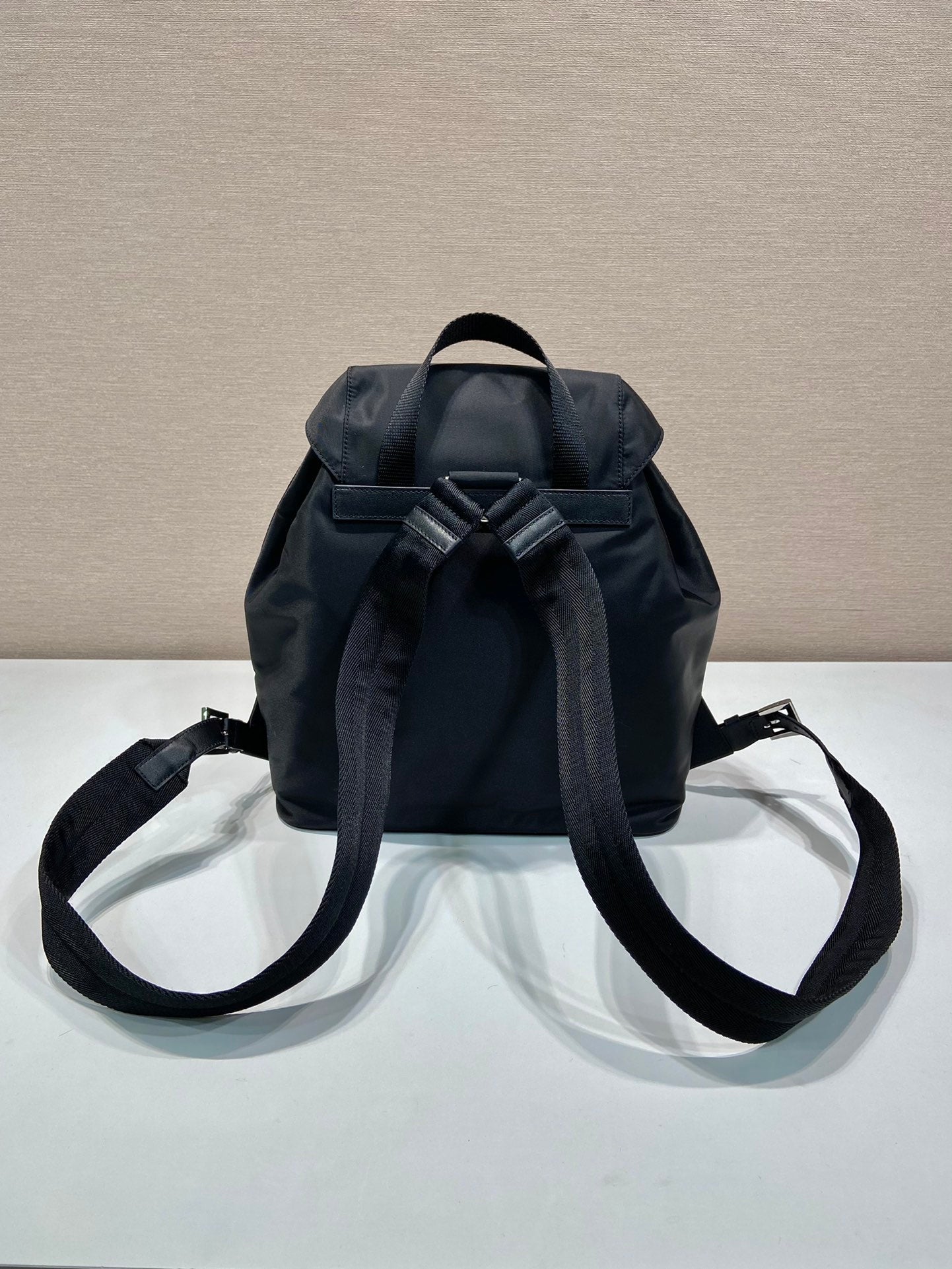 Prada 2026 Backpack 27cm Black Re-Nylon