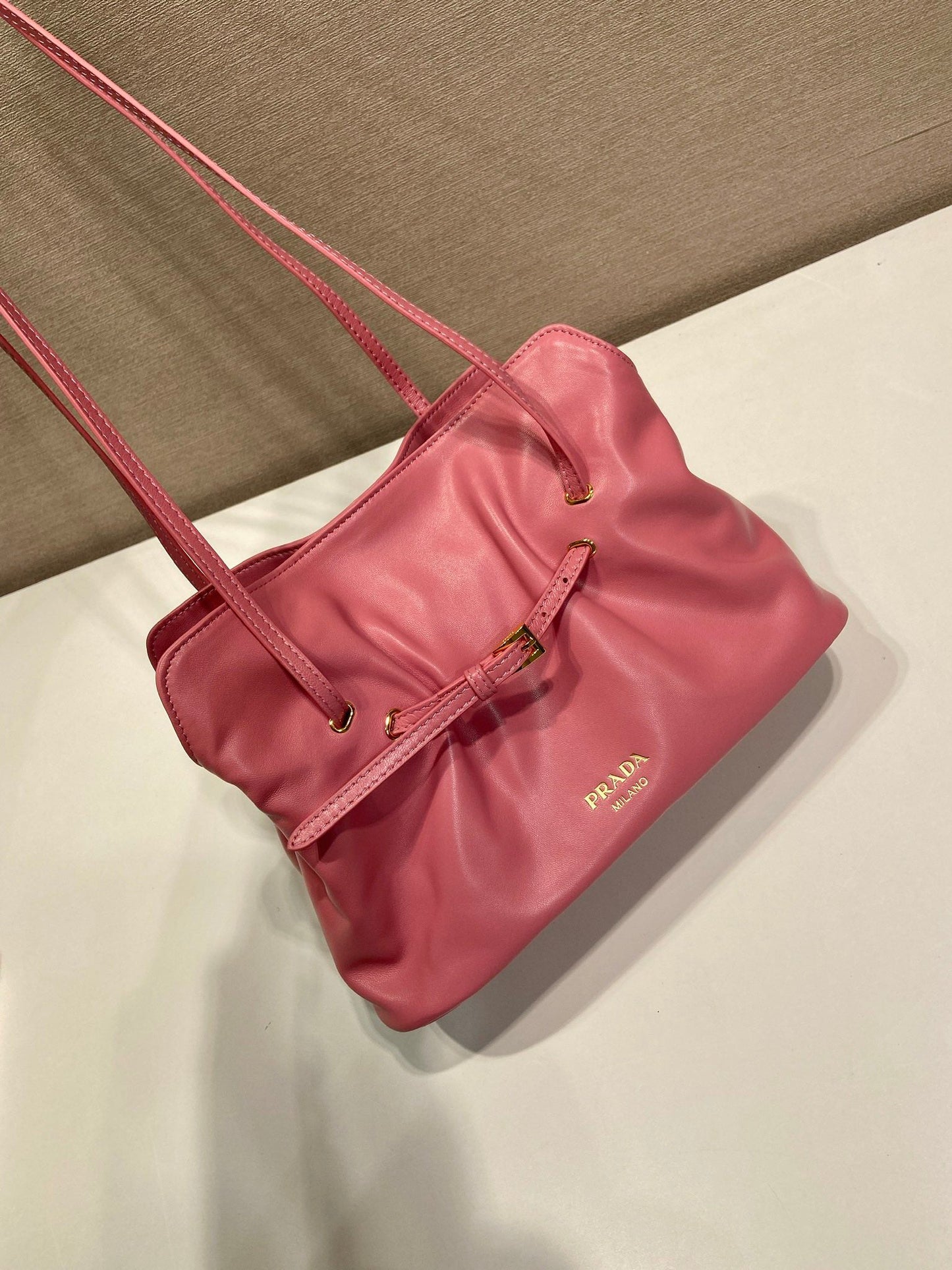 Prada Small Dada 25cm Pink Nappa Leather