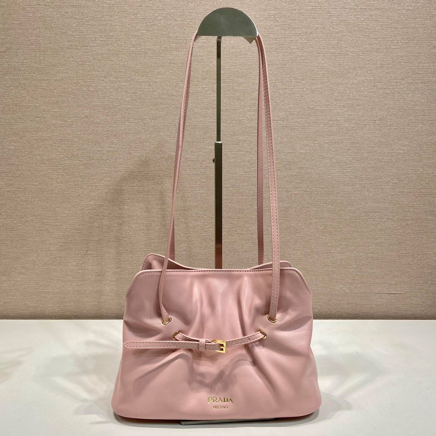 Prada Small Dada 25cm Light Pink Nappa Leather