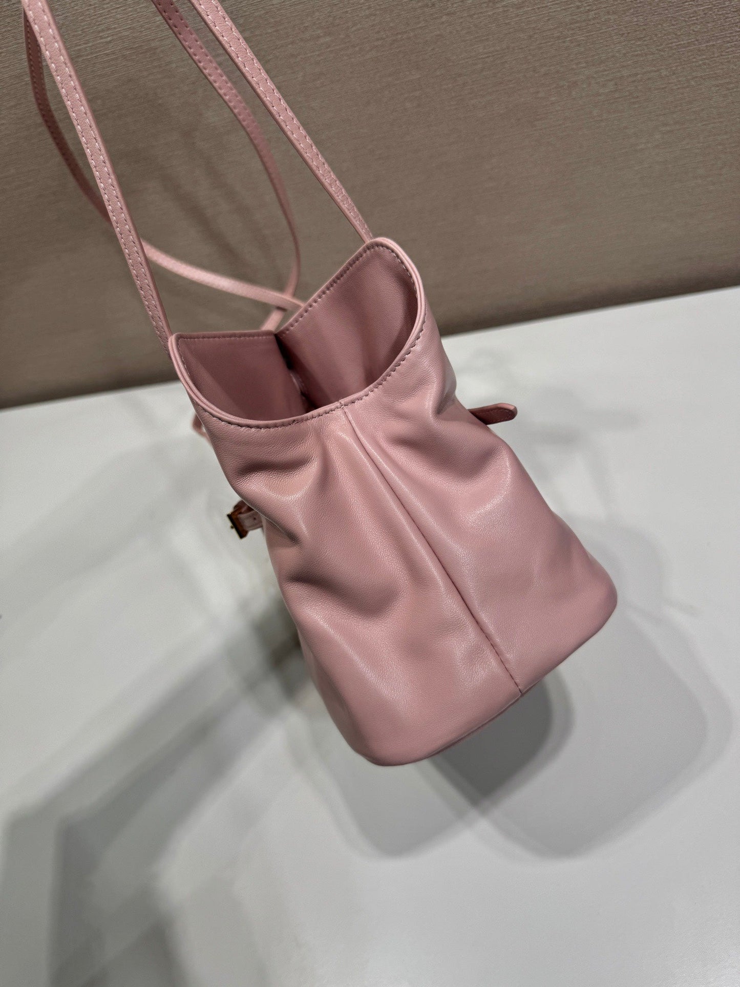 Prada Small Dada 25cm Light Pink Nappa Leather