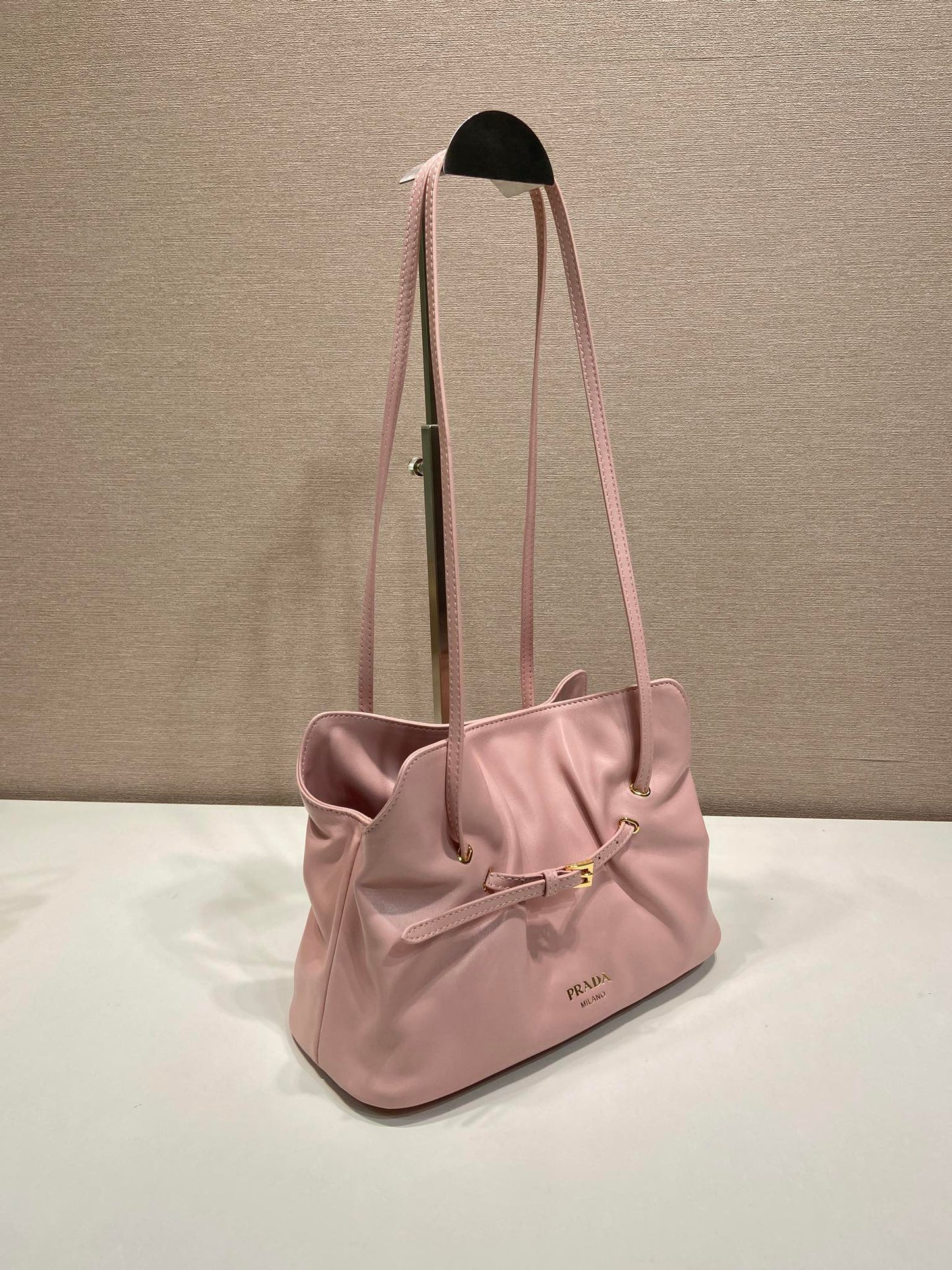 Prada Small Dada 25cm Light Pink Nappa Leather