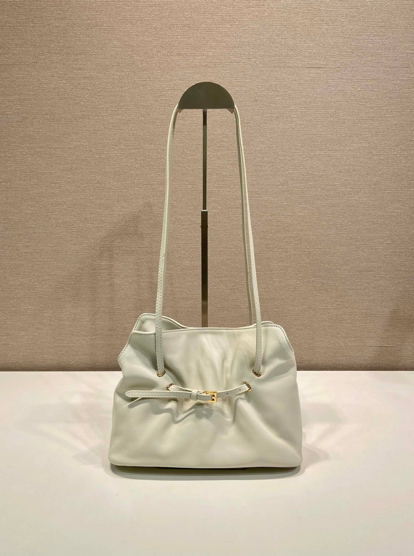 Prada Small Dada 25cm Ivory Nappa Leather