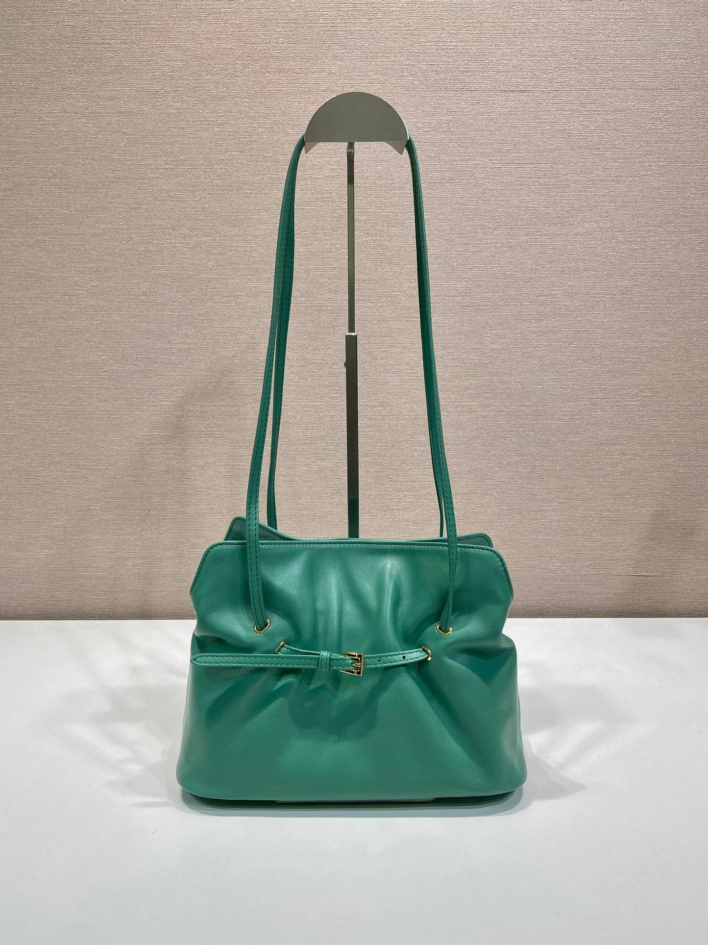 Prada Small Dada 25cm Teal Green Nappa Leather