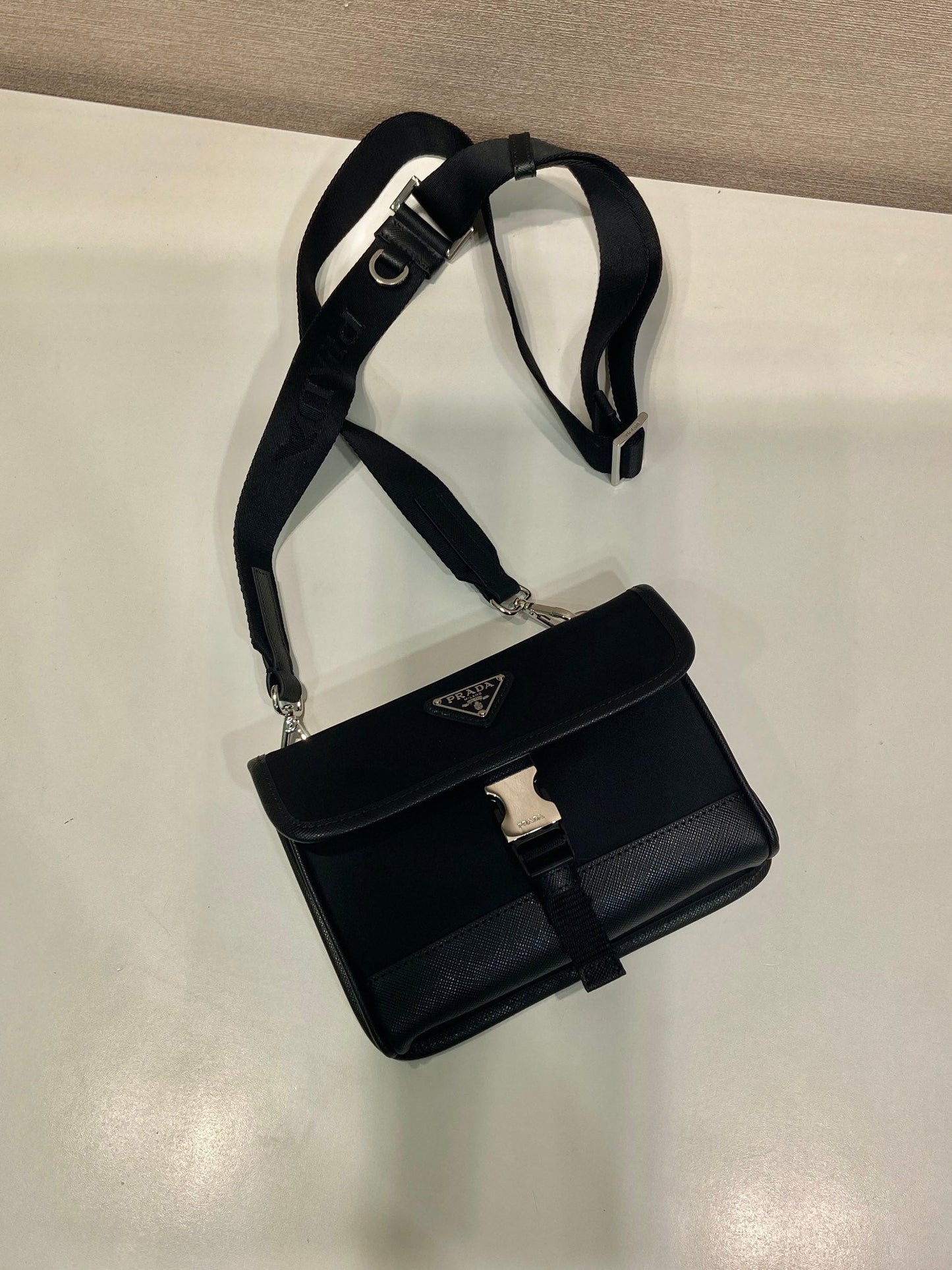 Prada 2026 Smartphone Case 18cm Black Re-Nylon