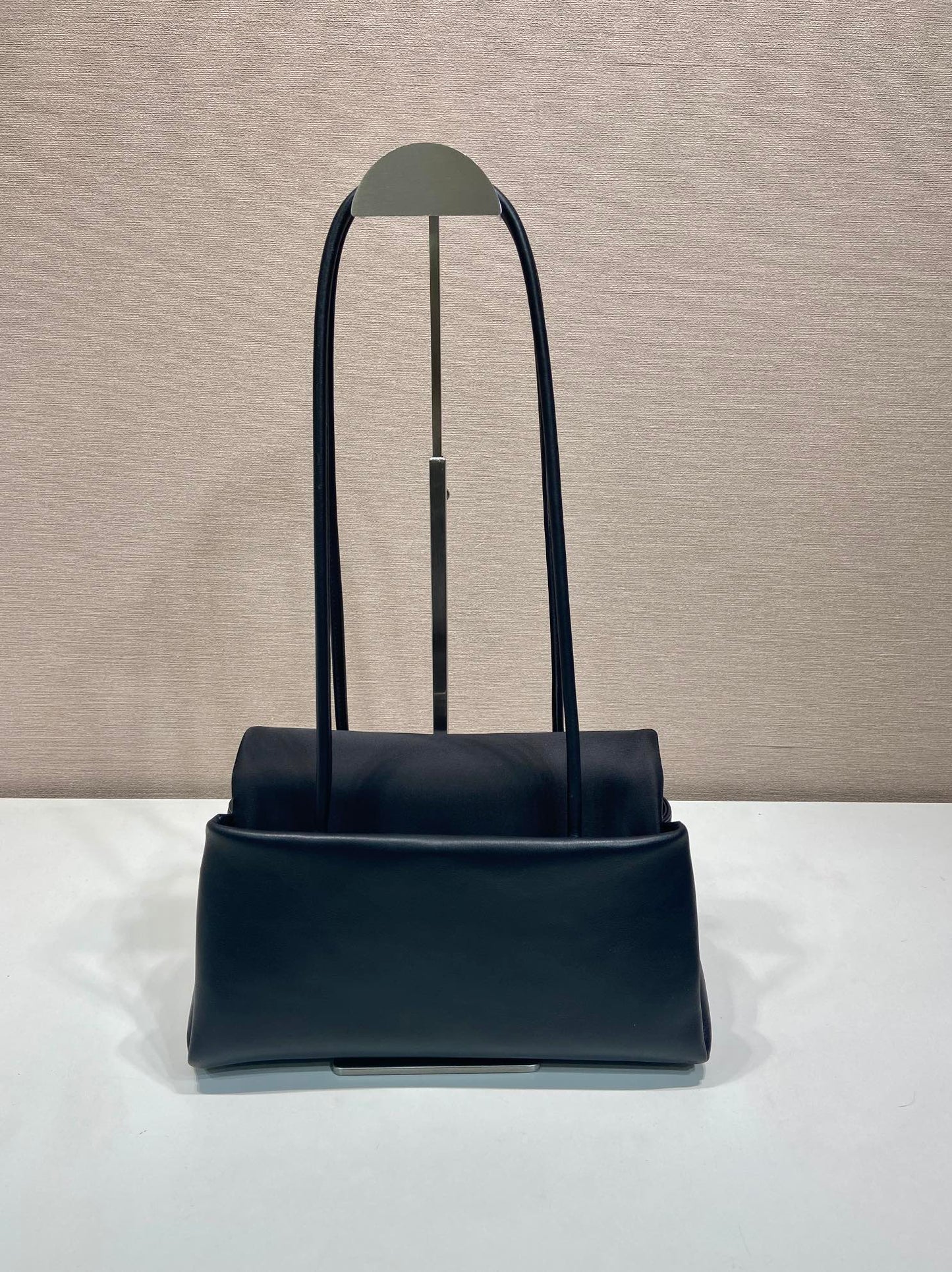 Prada Passage Medium Bag 28cm Black Leather Re-Nylon