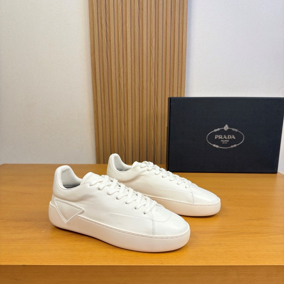 Prada Court Sneakers White Leather