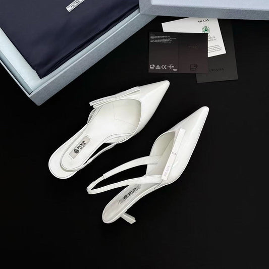 Prada 26s Slingback White Cowhide 003