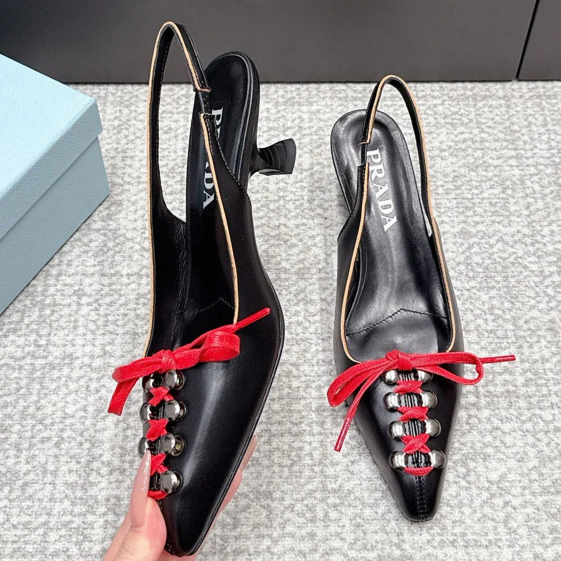 Prada 2026 Slingback 55mm Cowhide 855733