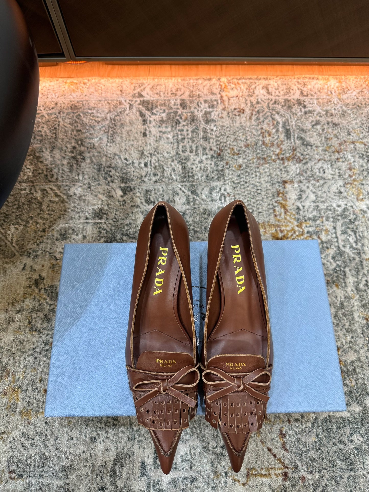 Prada 26s Pump 6cm Black Cowhide 804088