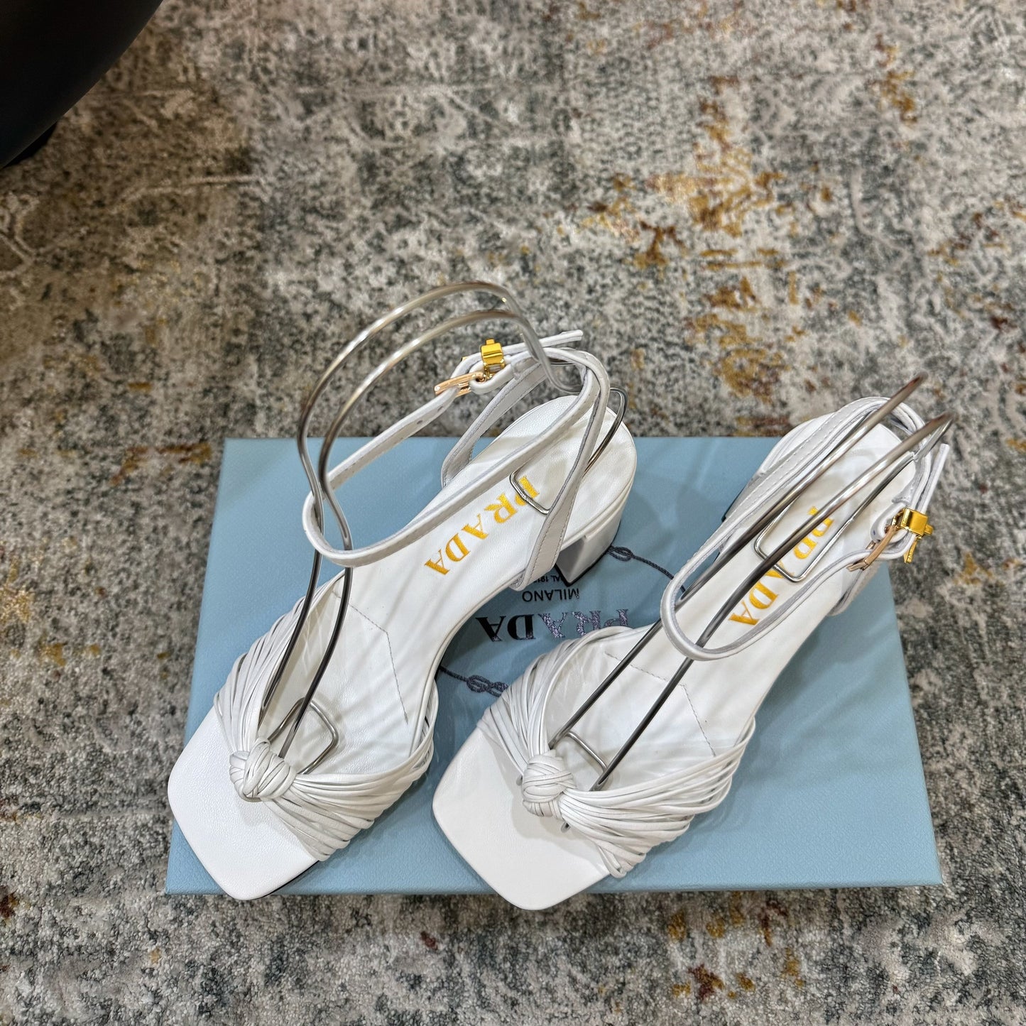 Prada 26s Pump 6cm White Cowhide 804090