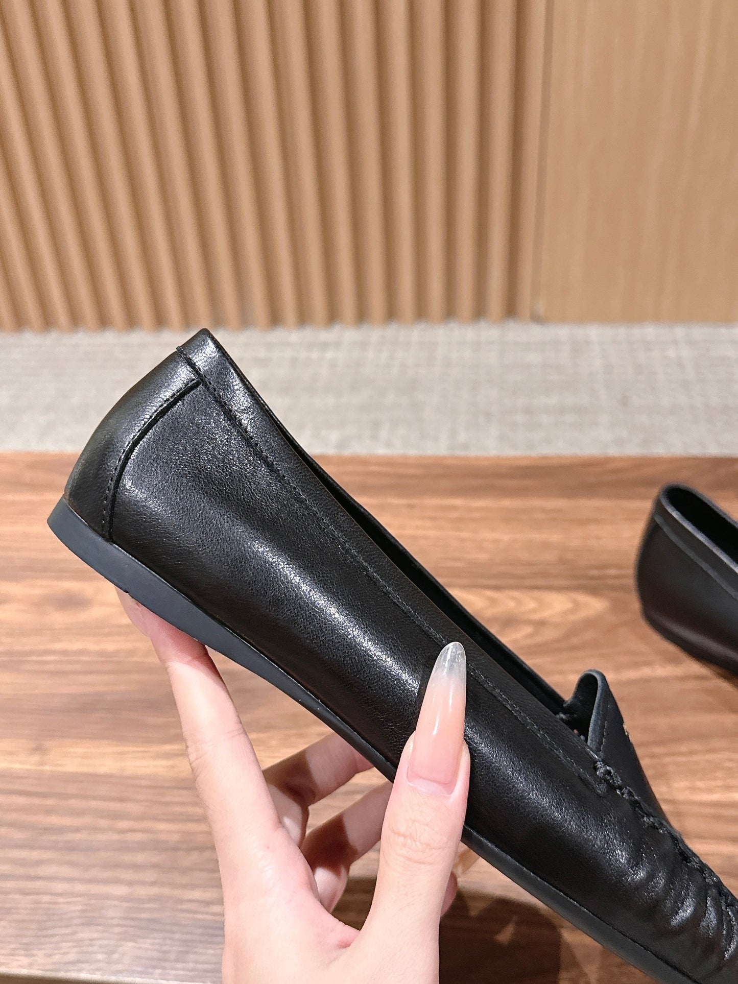 Prada 26s Loafers Black Sheepskin 974892