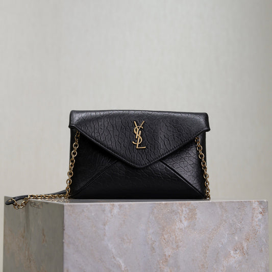 Prada Calypso Bag 19cm Black Elephant Leather