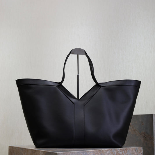 Prada Y Tote Bag Black Cowhide