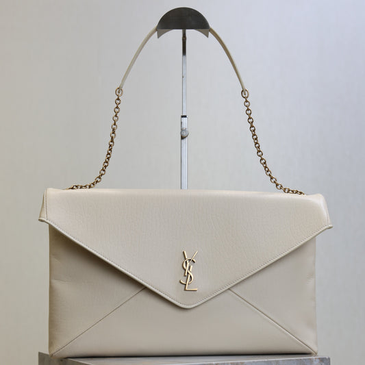 Prada Cassandre XXL Bag 35cm White Lambskin Light GHW