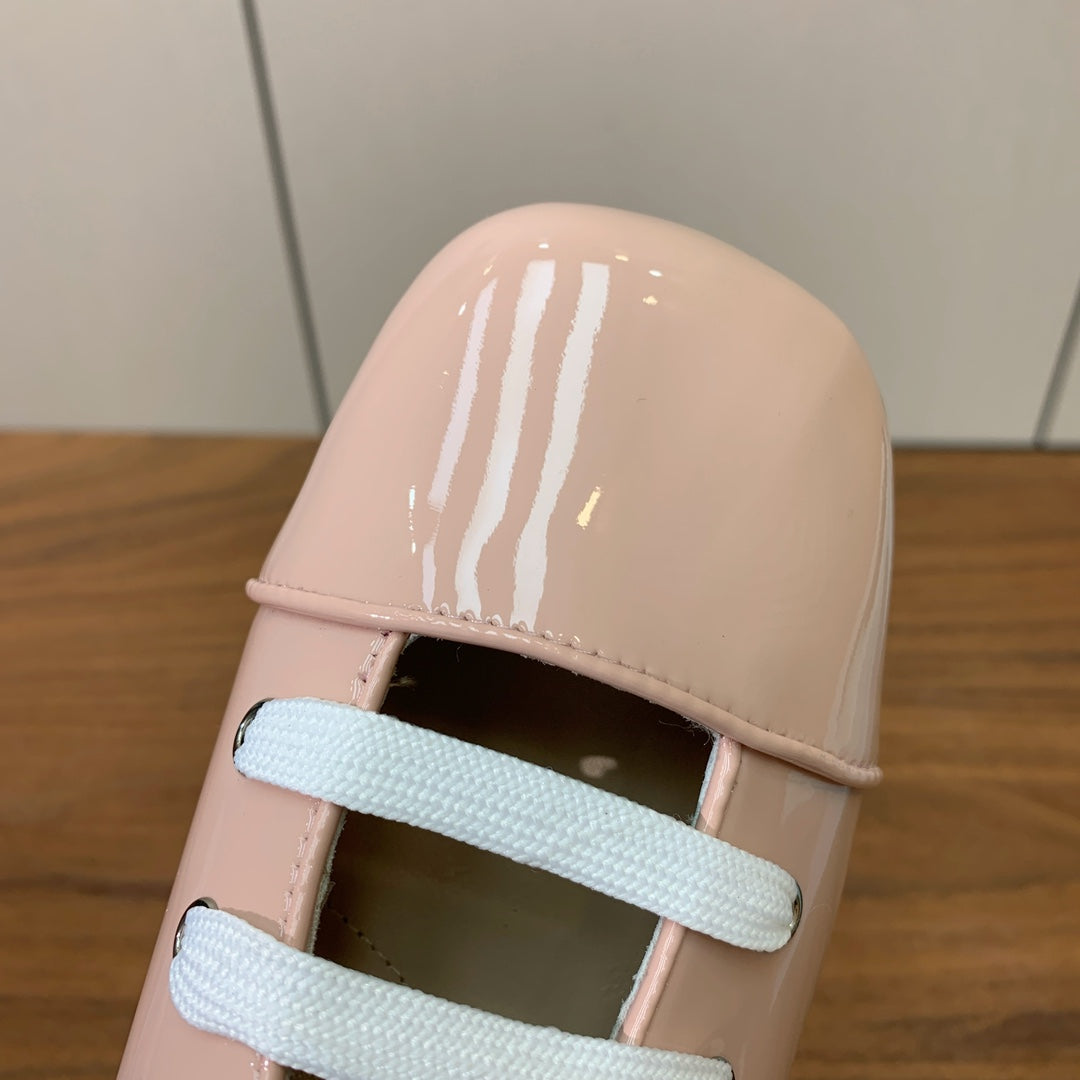 Prada 25s Mary Jane Shoes 55mm Light Pink Patent Leather