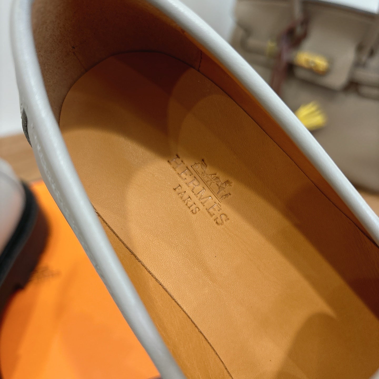 HM 26ss Loafers Gray Calfskin 638434