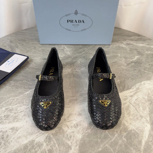 Pra 26s Ballerinas Black Leather 635153