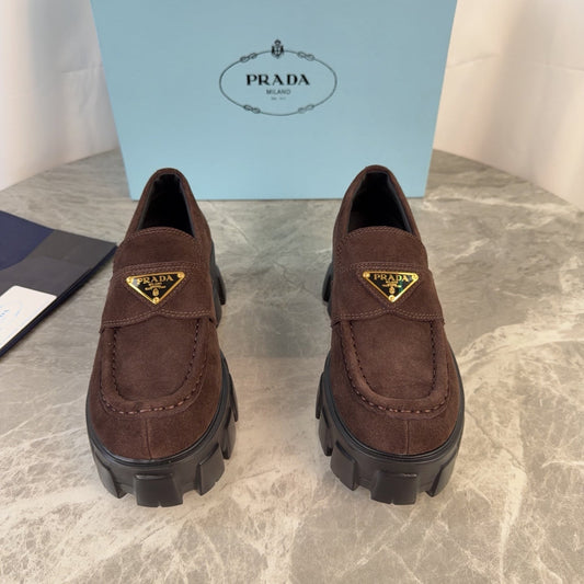 Pra 26s Loafer Brown Suede Leather 635164