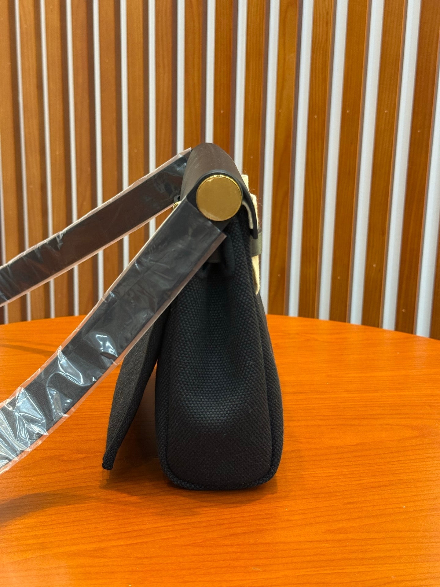 Hermes 2026 Herbag Zip 20cm Black Canvas Leather 284492