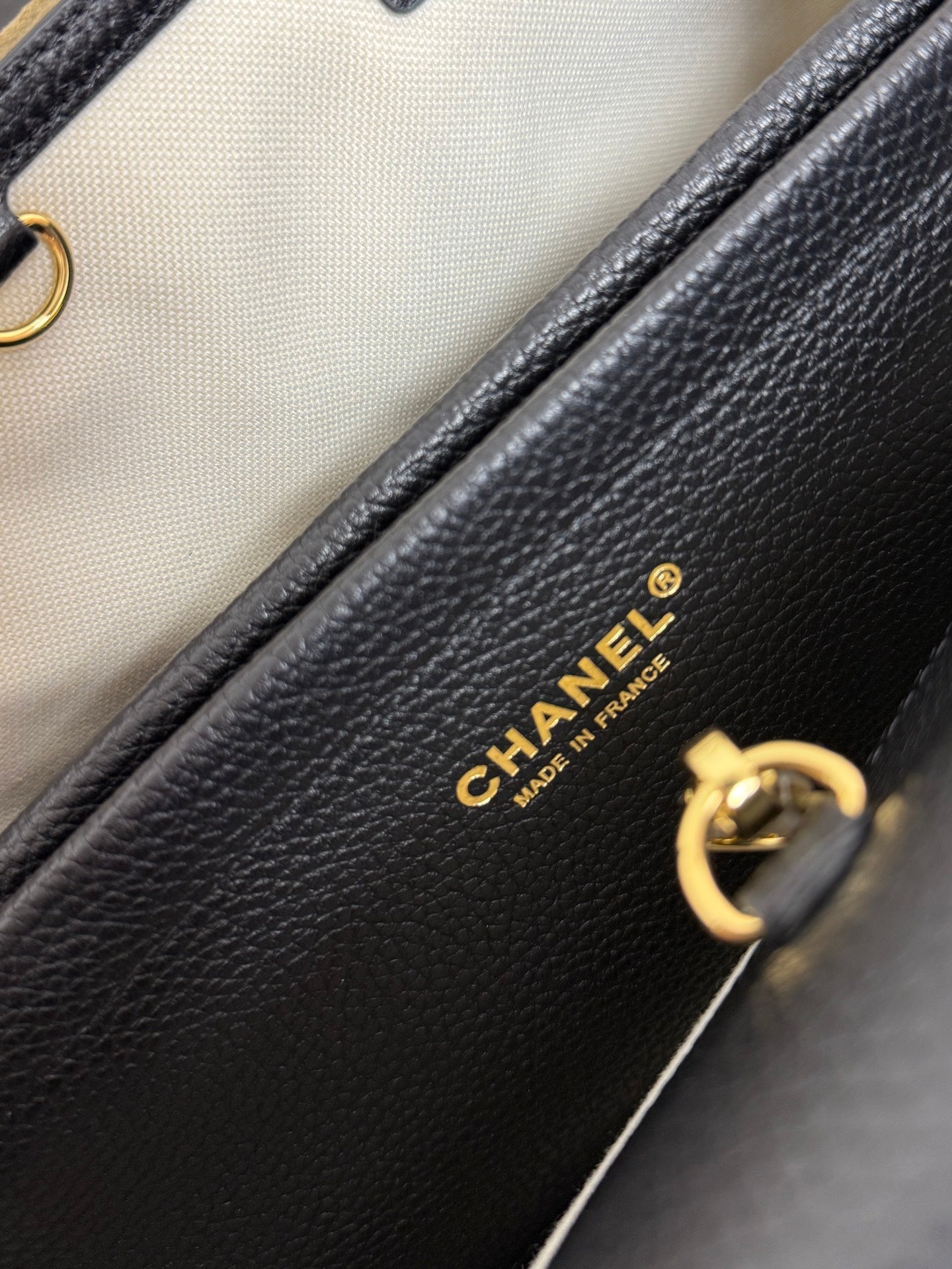 Chanel 2026 Urban Essential East West Bag 31cm Black Beige Suede Leather