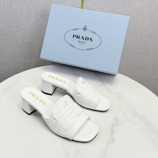 Prada Sandals 4.5cm Black Leather 639957