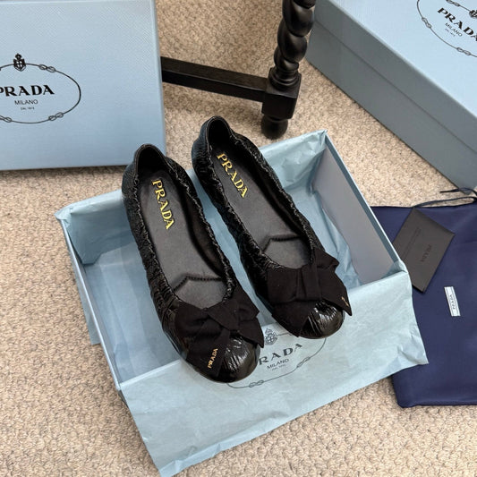 Pra 26s Ballet Flat Black Sheepskin 635250