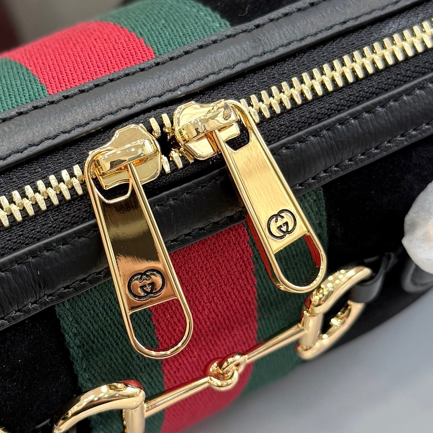 Gucci 2026 Borsetto Boston Bag Suede Leather