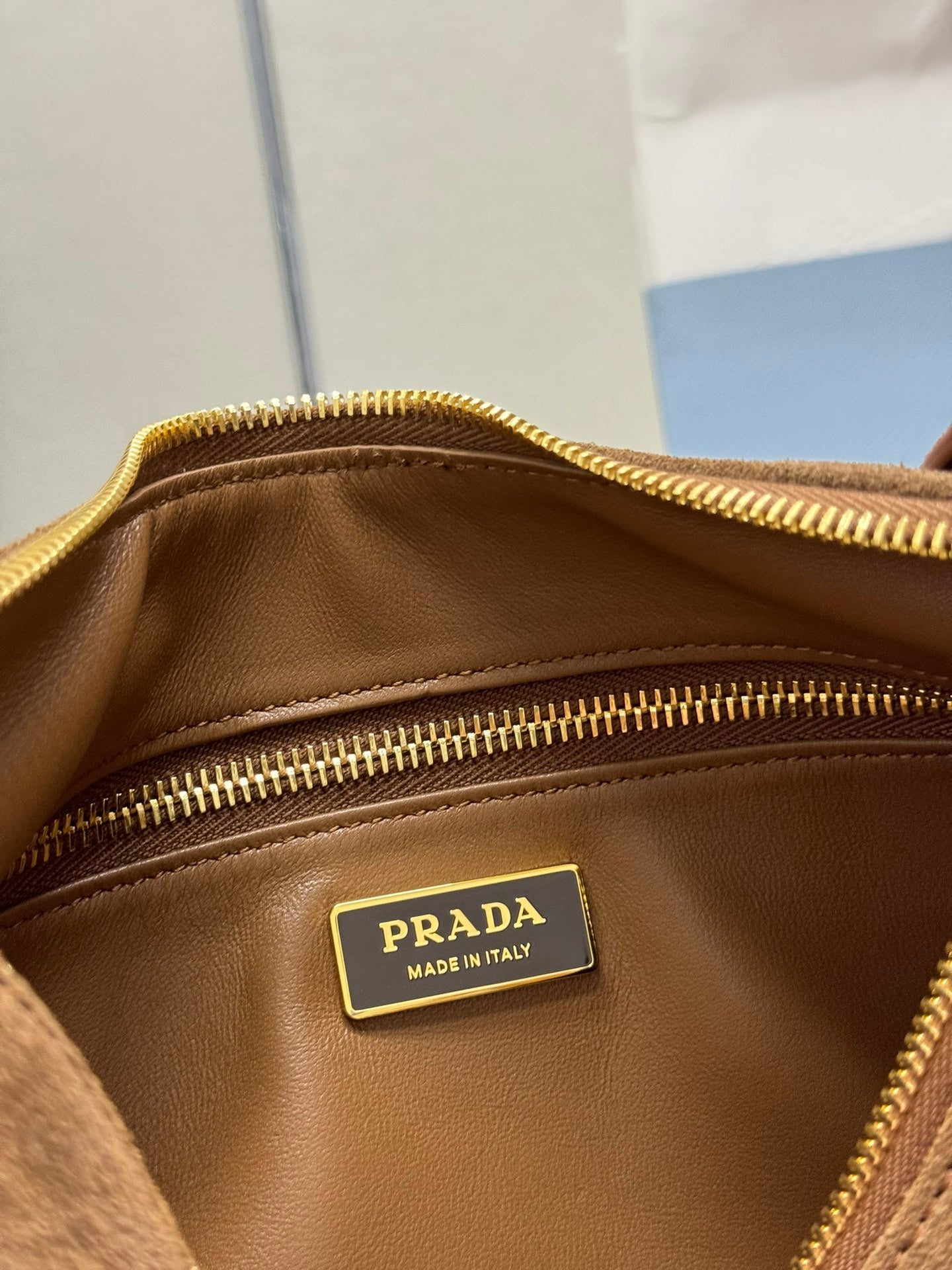 Pra Aimée Crossbodybag Brown Nubuck Leather
