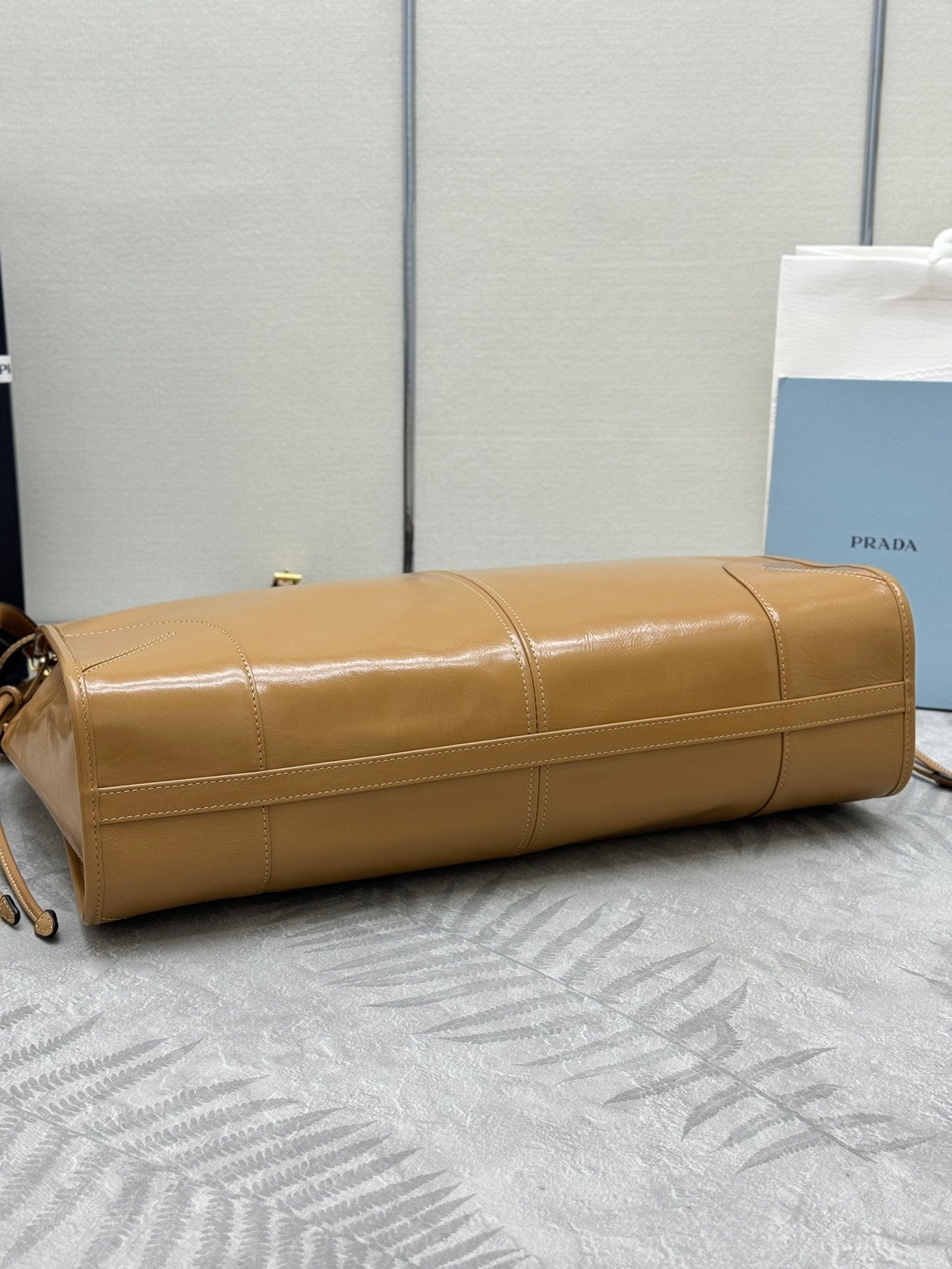 Prada Bonnie Extra-Large 42cm Brown Calfskin