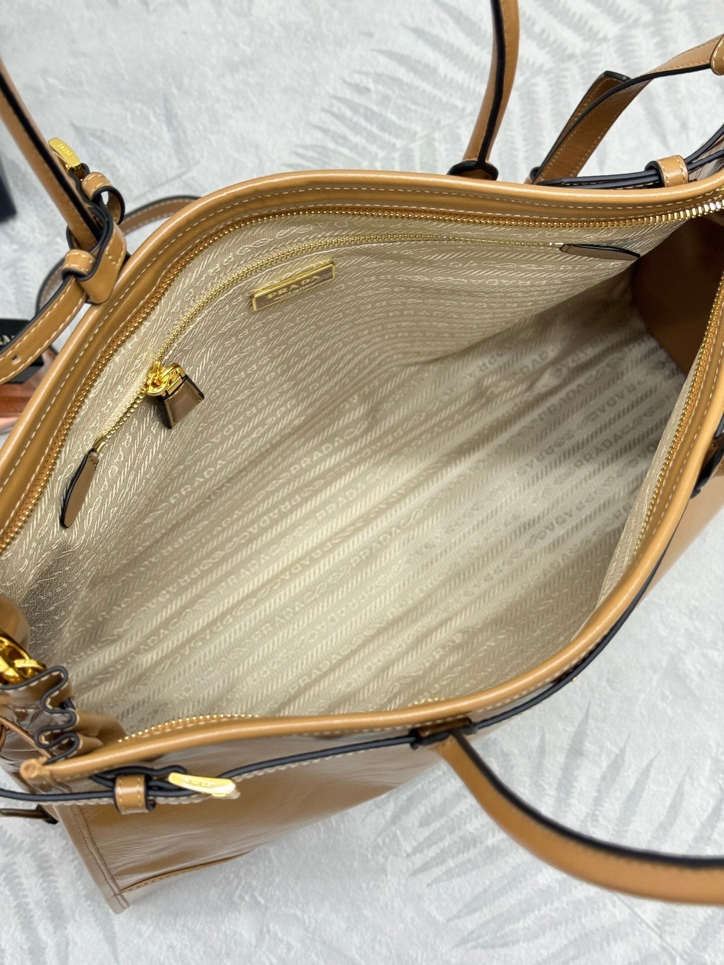 Prada Bonnie Extra-Large 42cm Brown Calfskin