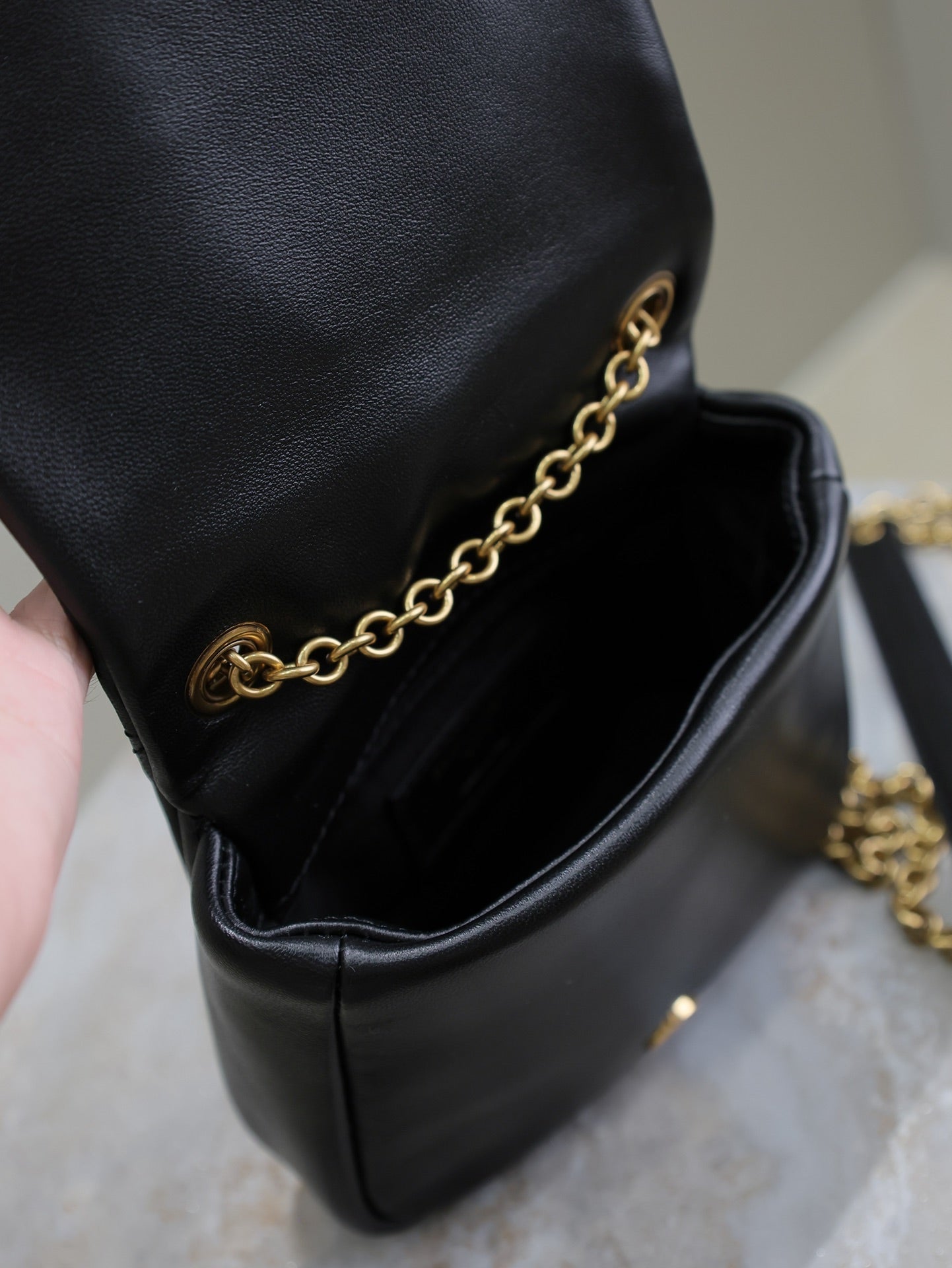 Prada Mini Jamie 4.3 Shoulder Bag 16cm Black Lambskin GHW