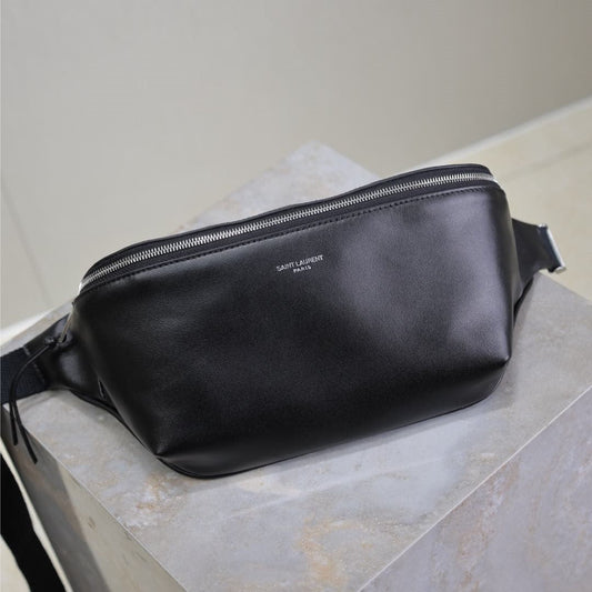 Prada Classic Belt Bag 26cm Black Lambskin