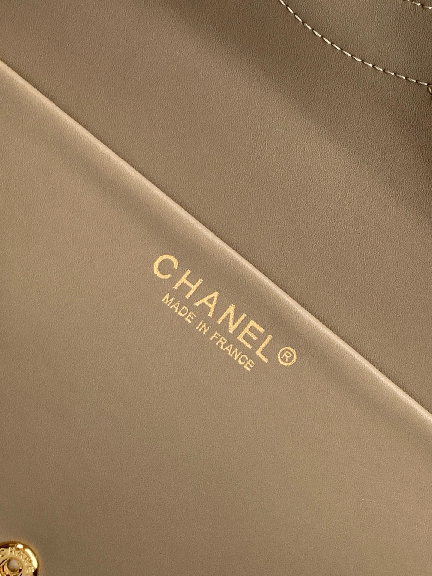Chanel 2026 Flap Bag 38.5cm Beige Suede Leather