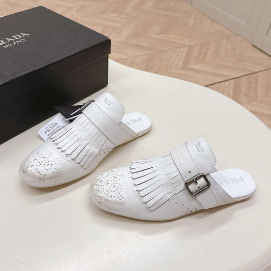 PRA 26S Mule White Calfskin 600594