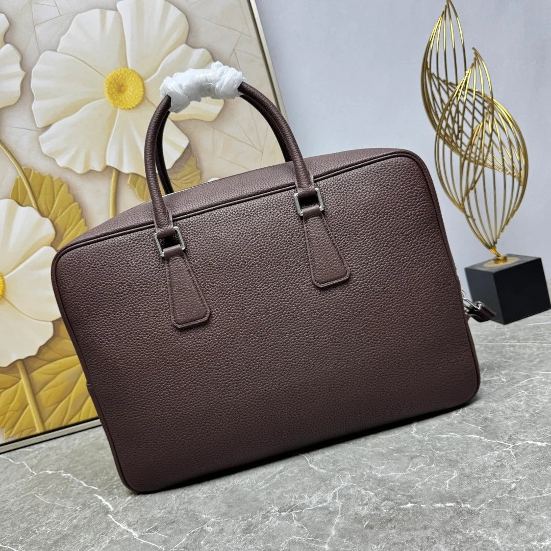 Prada 2026 Sienna Bag Brown Black Calfskin 345782