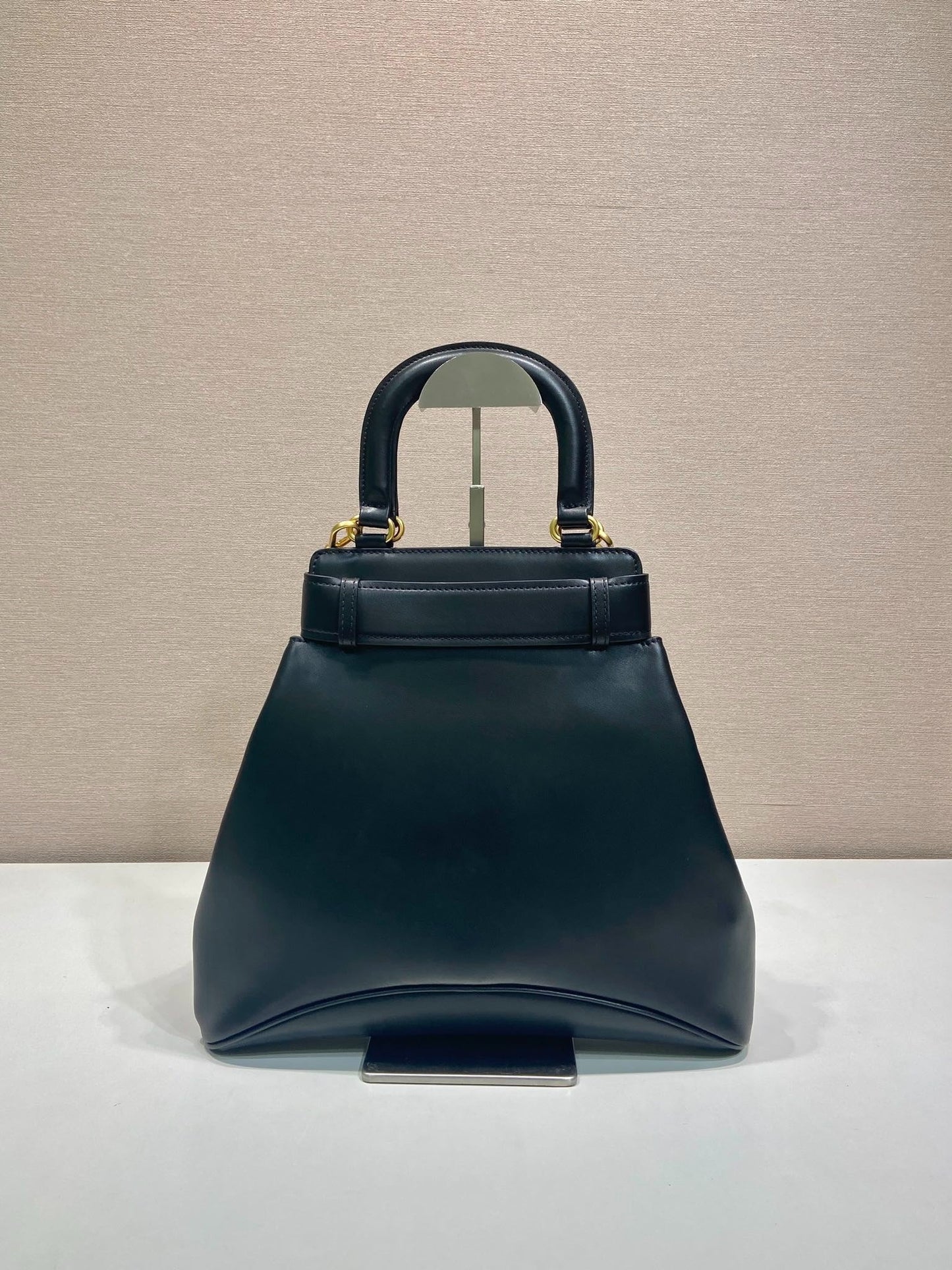 Prada 2026 Etude Tote Bag 31cm Black Calfskin 345464