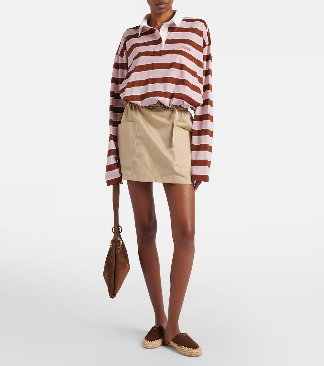 Prada 26s Mules Cocoa Brown Suede