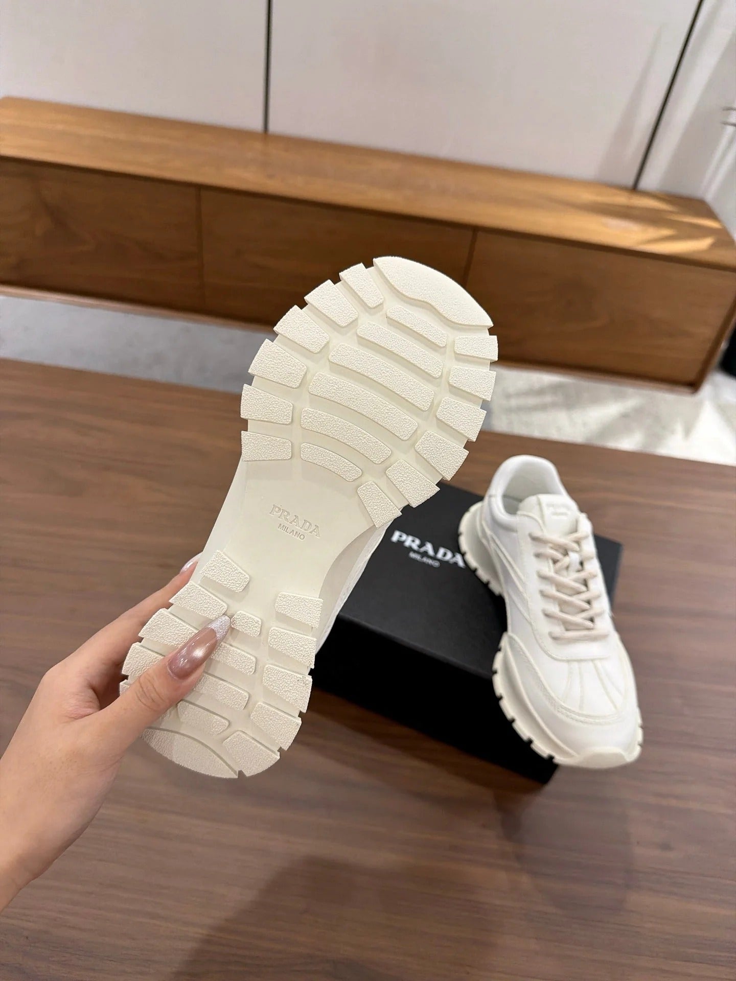 Prada 2026 Sneaker White Leather 855960